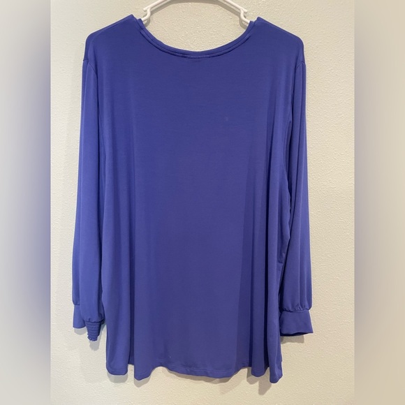 Chico's Vibrant Periwinkle Blouse - Picture 5 of 5
